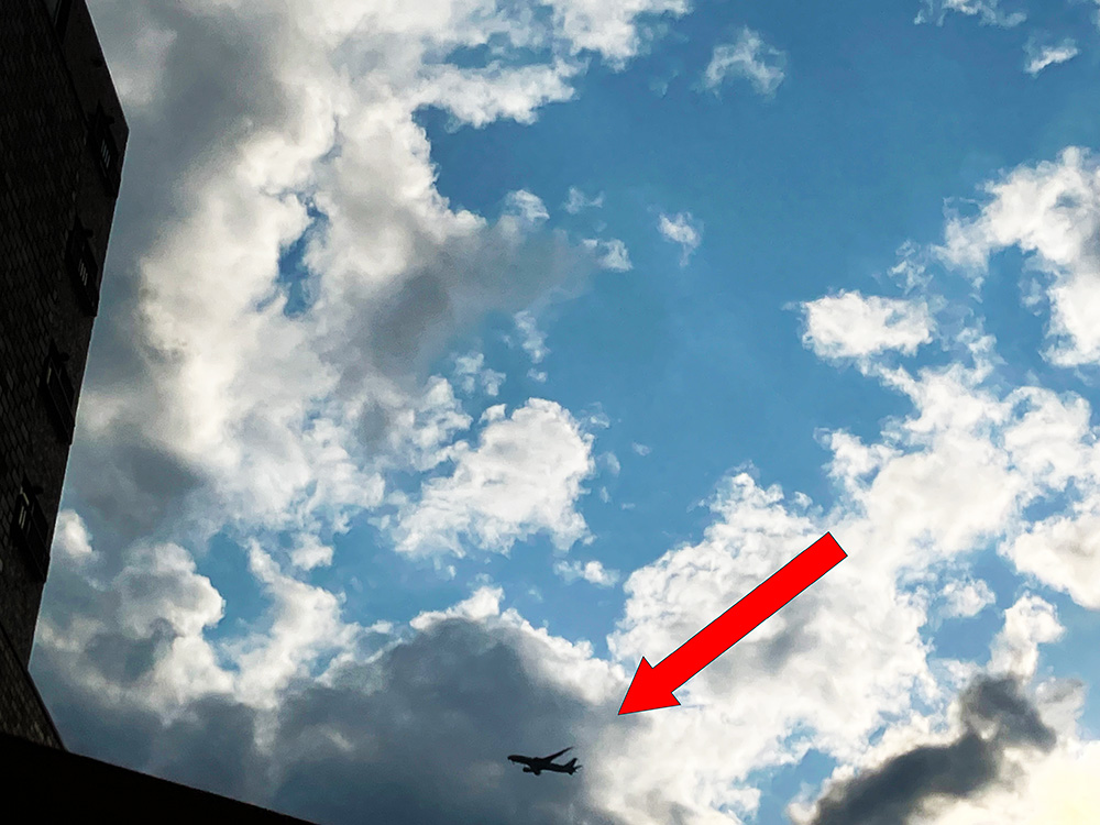 青空と飛行機